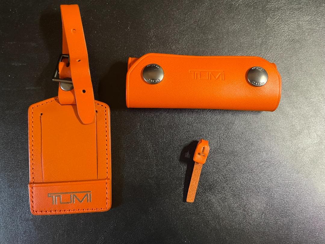 TUMI アクセントキット ネームタグ ハンドルカバー オレンジ　カスタマイズ