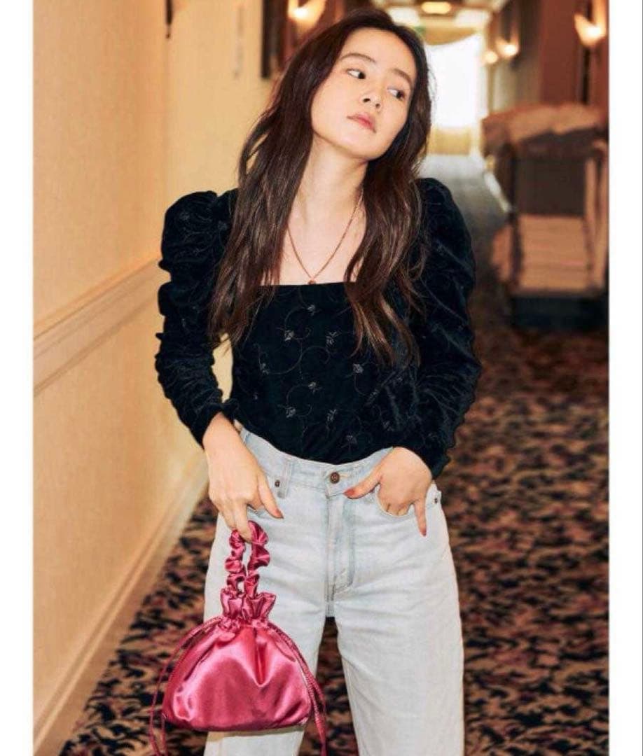 JOIEVE/ベロアブラウス