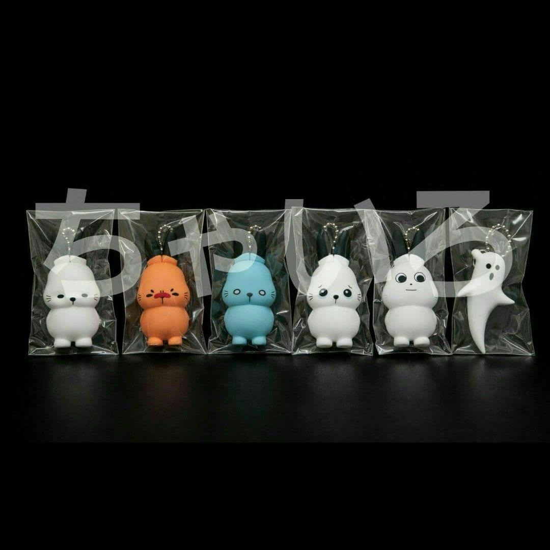 ドコムス/ドコうさ マスコットキーホルダー 全6種コンプリート ガチャ