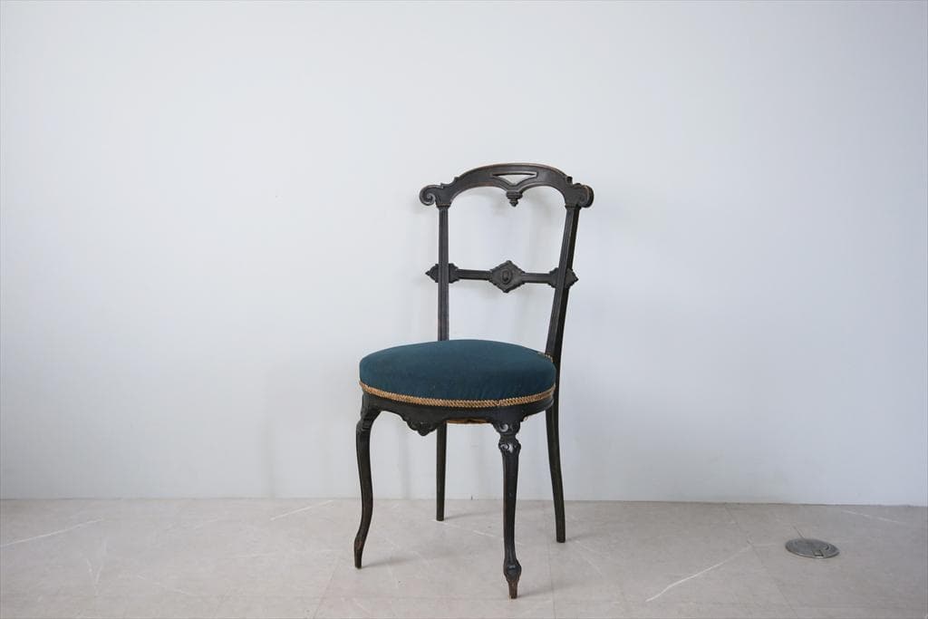 フランスアンティーク木製ナポレオンチェア/ダイニングイス椅子(90-66-2)