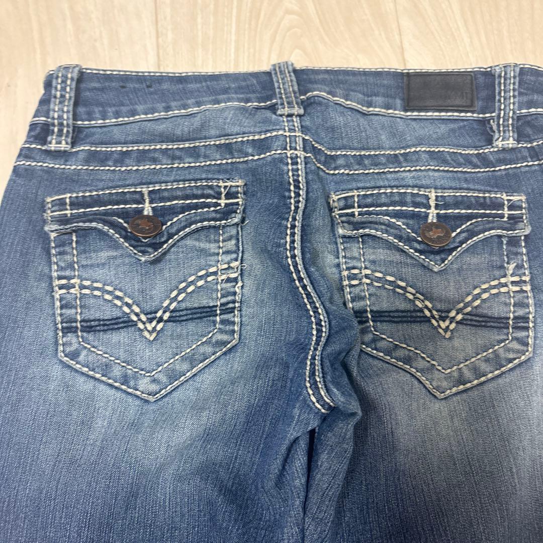 ローライズ ブーツカットデニム フレアデニム y2k 平成ギャル - メルカリ