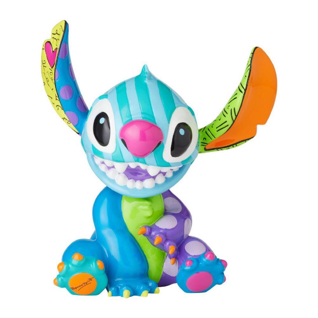 【レア】ブリット スティッチ 大 Romero Britto stitch Amazon.com: Enesco Disney Britto Lilo and Stitch Big Figurine, 14