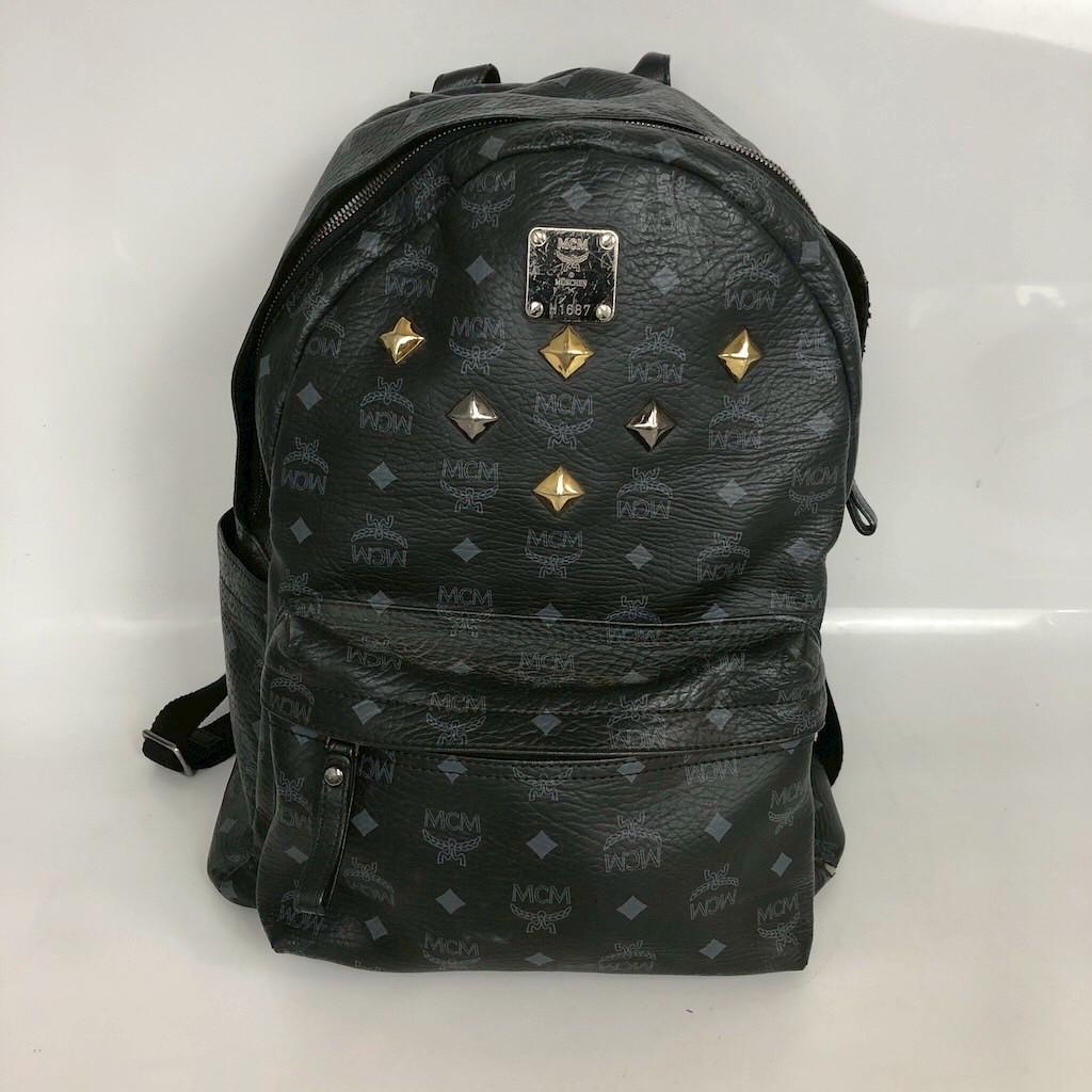 MCM エムシーエム ヴィセトス リュックサック バックパック レザー ブラック