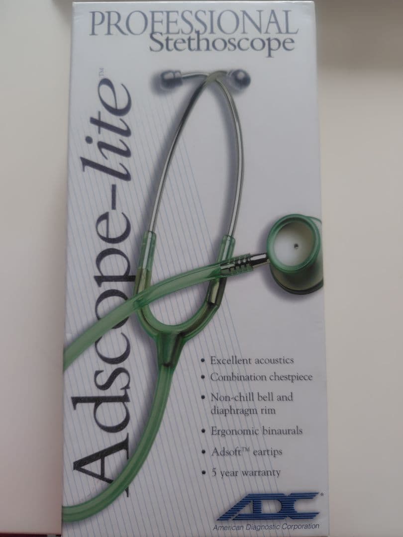 Adscope-lite 新生児用聴診器 8-3846-01 新生児用聴診器 No.160Ⅱ ブラック 0160B050 【AXEL】 アズワン