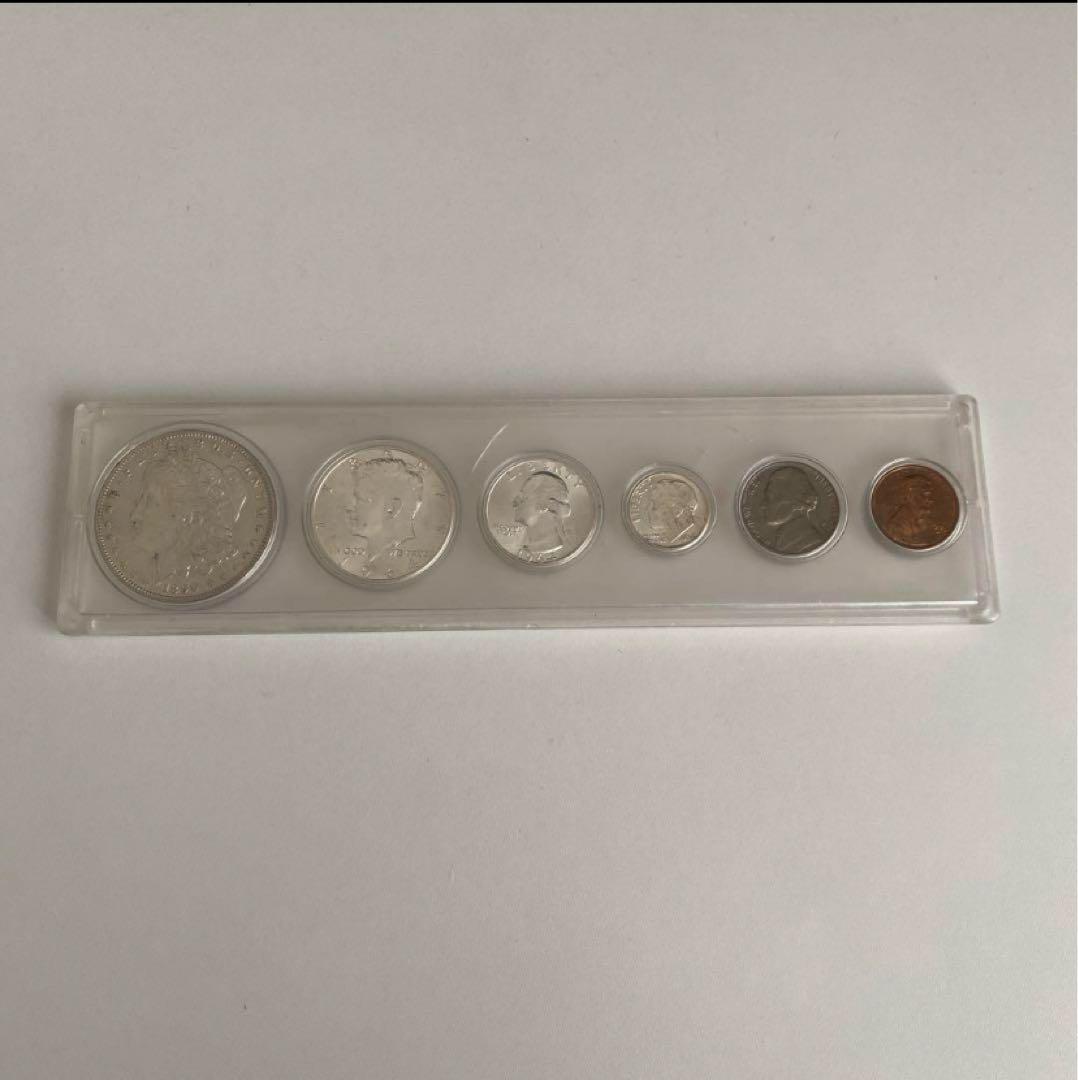 アメリカ モルガンダラー 銀貨 リバティー 6枚セット 1878年 モルガン ダラー 銀貨 1ドル シルバー モルガン ヘッド
