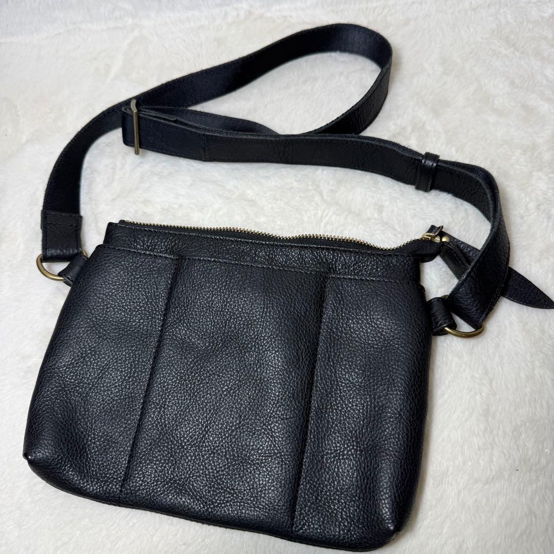 Japan Made屋　姫路レザー　ボディバッグ　ブラック　 黒　タクゾー