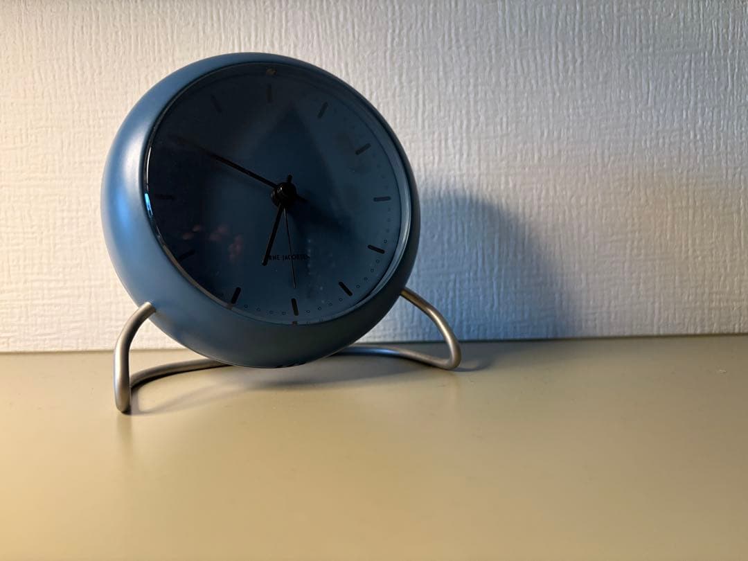 ヤコブセンの置き時計　ブルー 楽天市場】ARNE JACOBSEN TABLE CLOCK STATION アルネ ヤコブセン