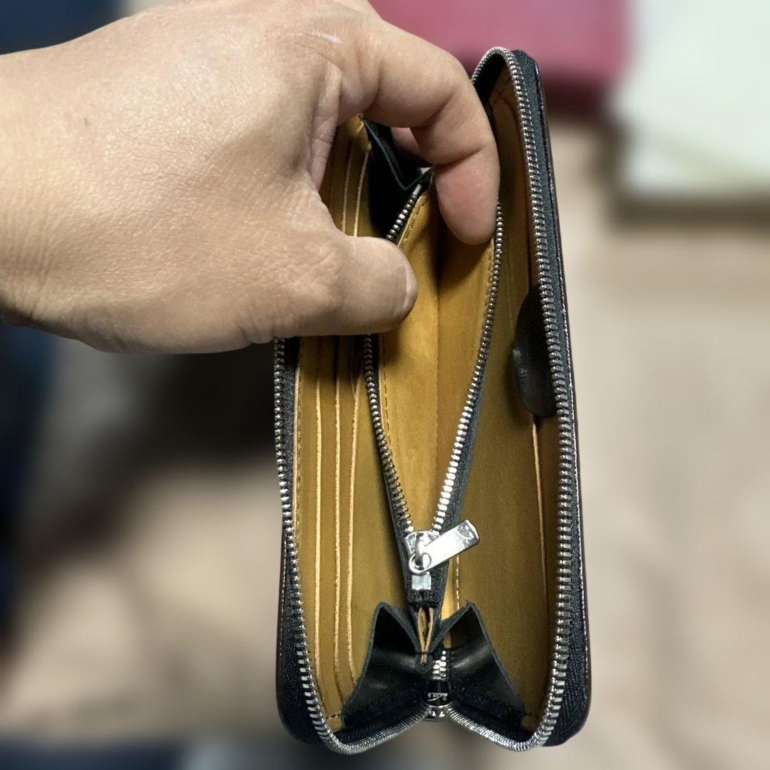 新進工房 SINSIN バタール 黒 長財布 箱付き ルガトー レザー - メルカリ