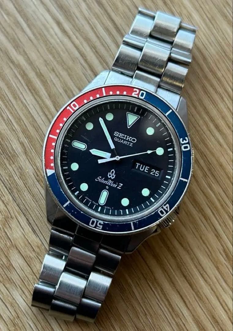稼働品 SEIKO セイコー シルバーウェーブ Z ペプシ 7546-606A - メルカリ