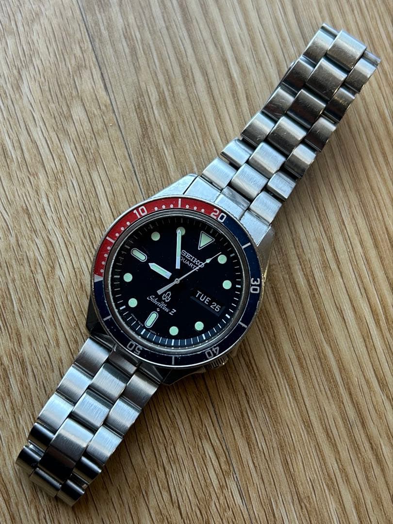 稼働品 SEIKO セイコー シルバーウェーブ Z ペプシ 7546-606A - メルカリ