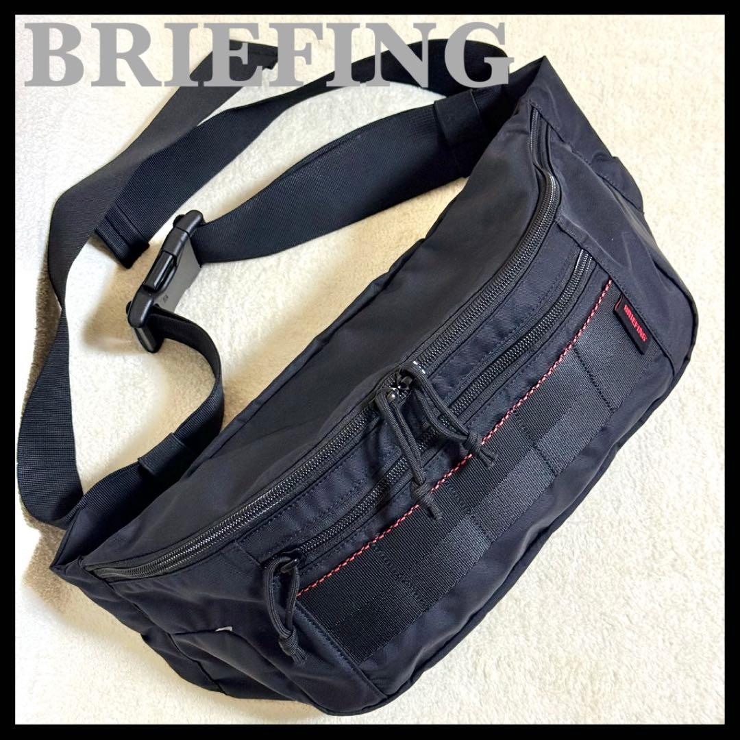 未使用級 BRIEFING ボディバッグ FANNY PACK 黒 ブラック