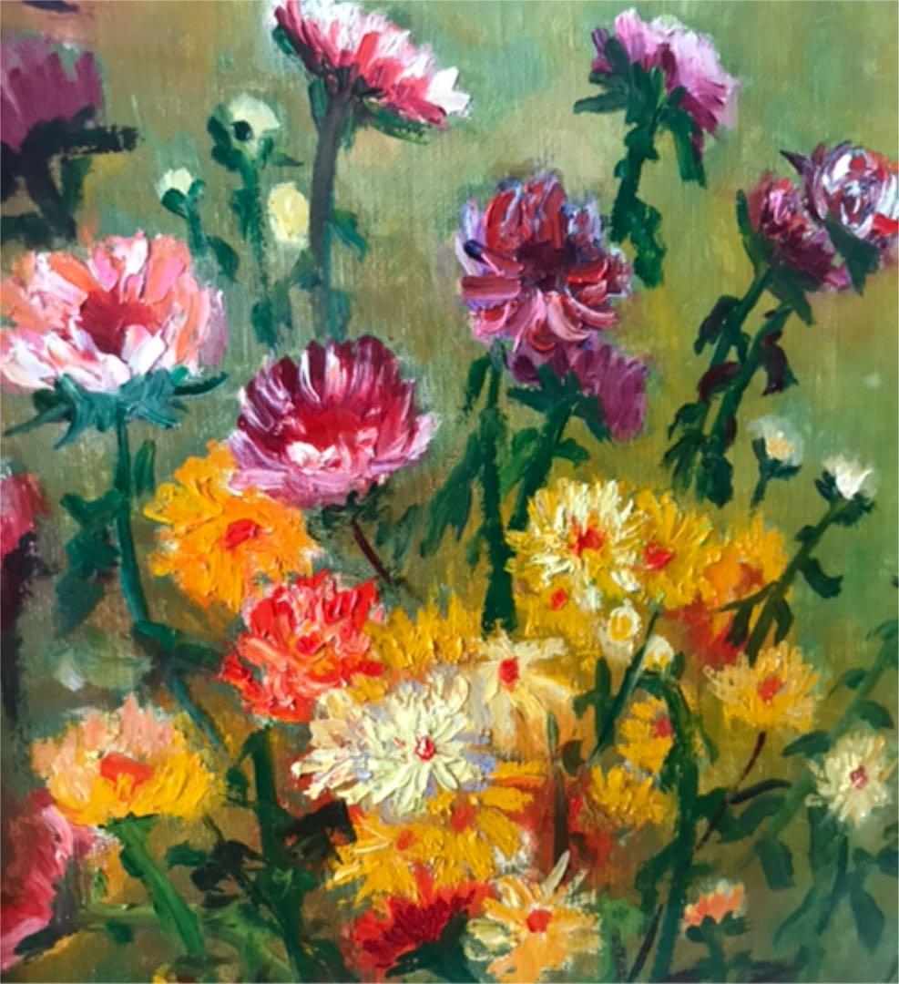 油絵 花 二期会入選 4号 - メルカリ