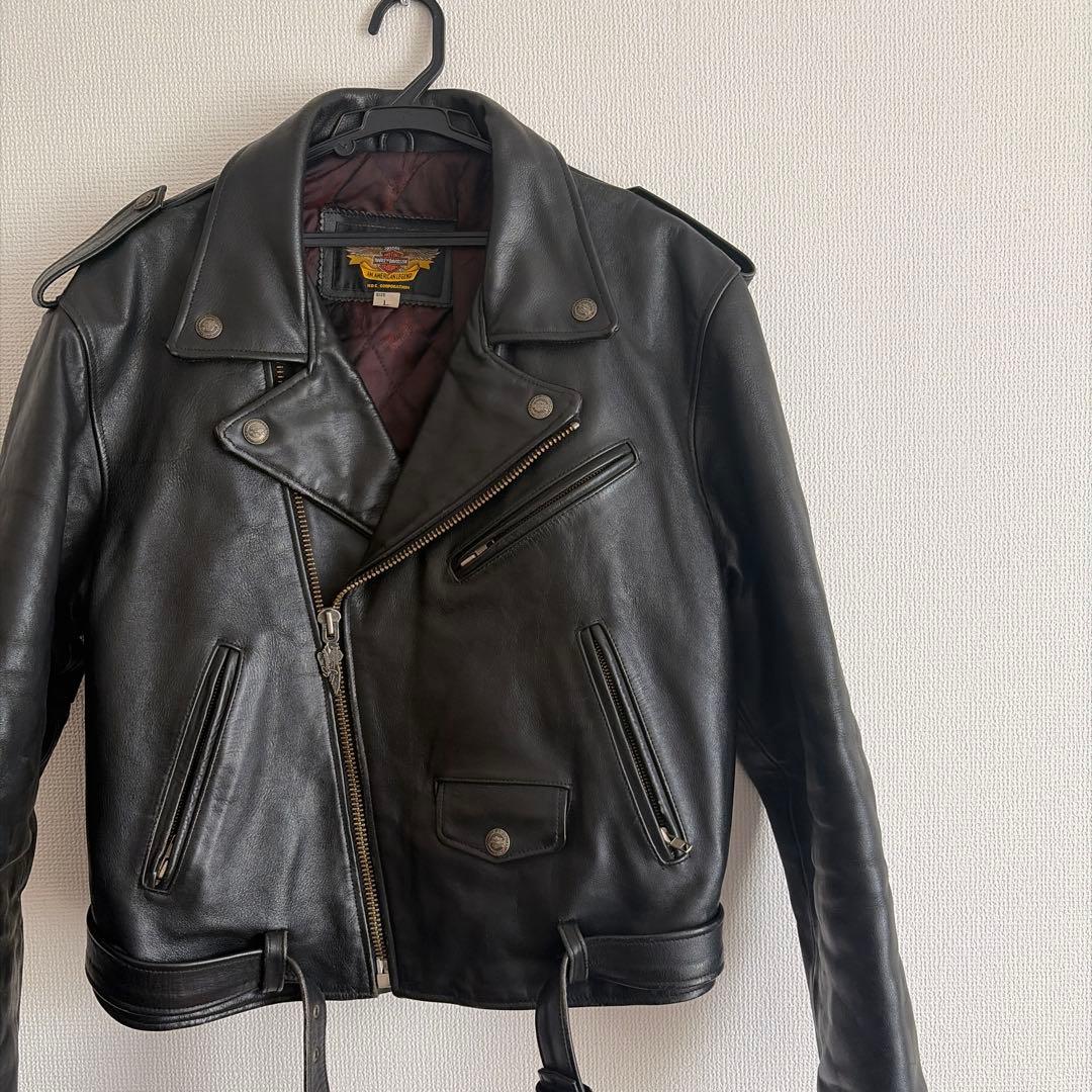 Harley Davidson ハーレーダビットソン ダブル レザー ライダース