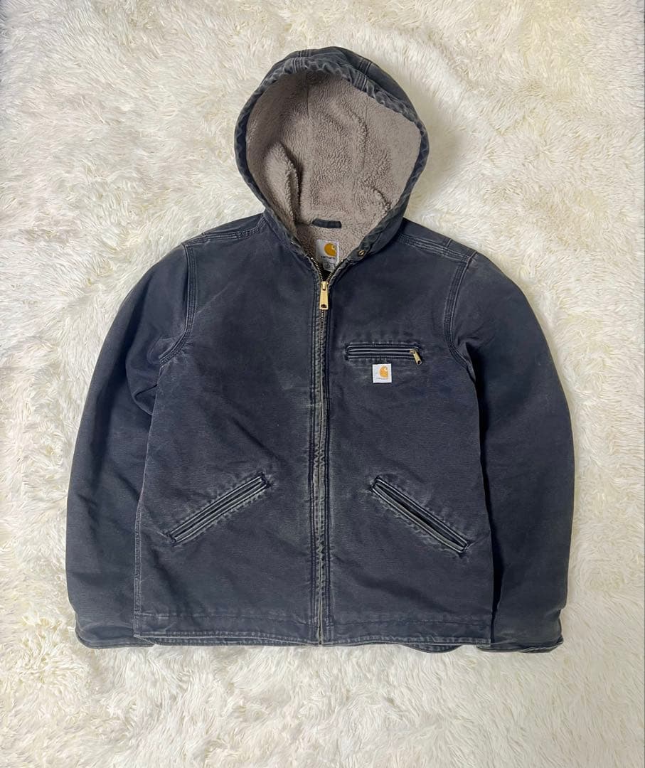 [良フェード] Sサイズ　カーハート　シエラジャケット　ブラック