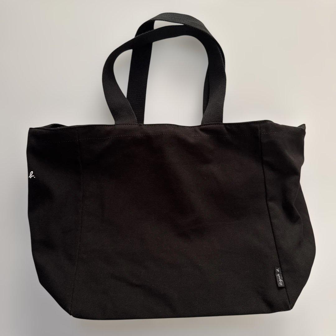 agnes b. キャンバスペアレントバッグ ブラック