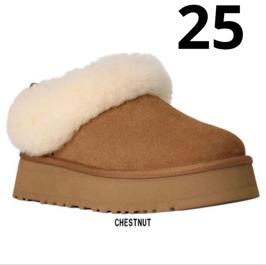 ★新品未使用★ UGG アグ Tazzelle（タゼル）厚底チェスナット25cm