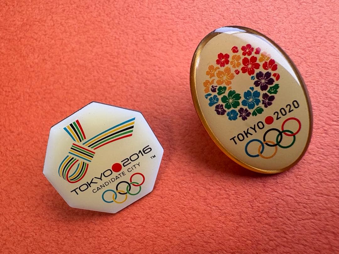 東京2020オリンピック&2016候補地記念バッチとストラップ&ペンセット