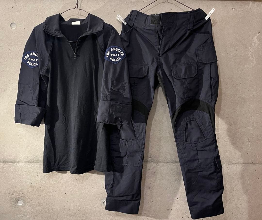 LAPD SWAT 風G3コンバットシャツパンツレプリカ　le装備 カスタム コンバットパンツ / ブラック 男女兼用 G3タイプ : MILITAC