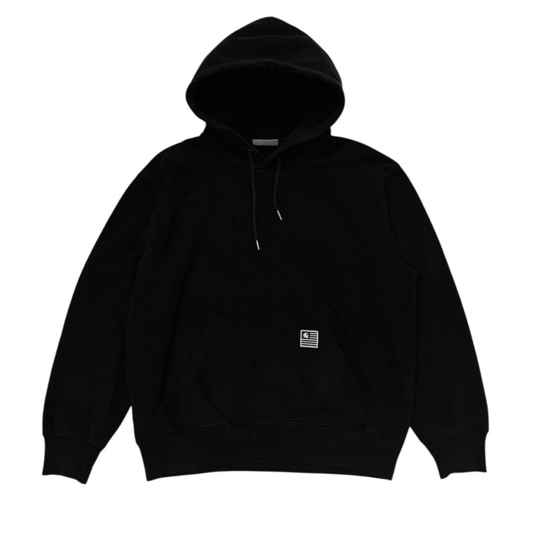 AWAZON-CARHARTT WIP Black 3D State Print Hoodie