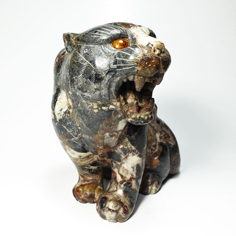 猫虎石像　マーブル石　大理石　タイガーアイ　虎目石　オブジェ　パワーストーン 楽天市場】タイガーアイ 虎目石 招き猫の通販