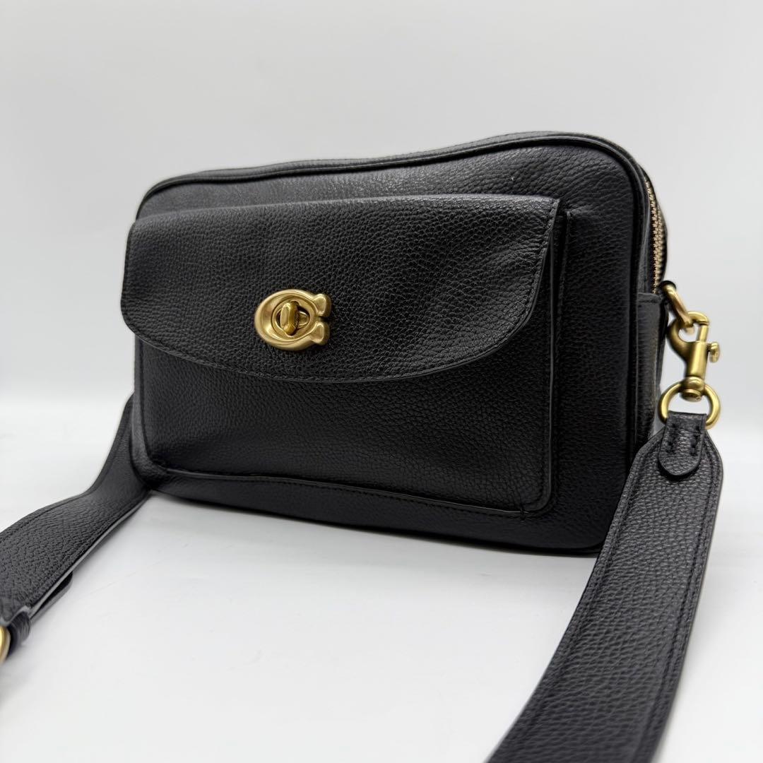 【美品】COACH コーチ キャシー カメラバッグ ブラック 639