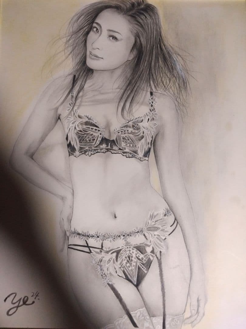 裸婦、美人画、絵画6FしなりW山本英二、真作、肉筆、額縁、高塚省吾、森本草介。