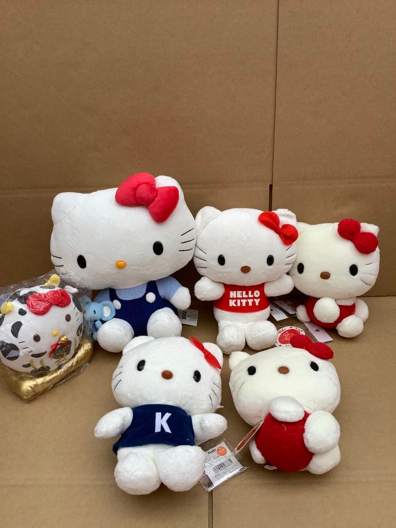 ハローキティ ぬいぐるみ 6体セット　まとめ売り 楽天市場】ハローキティ ぬいぐるみグッズ詰め合わせ6点セット