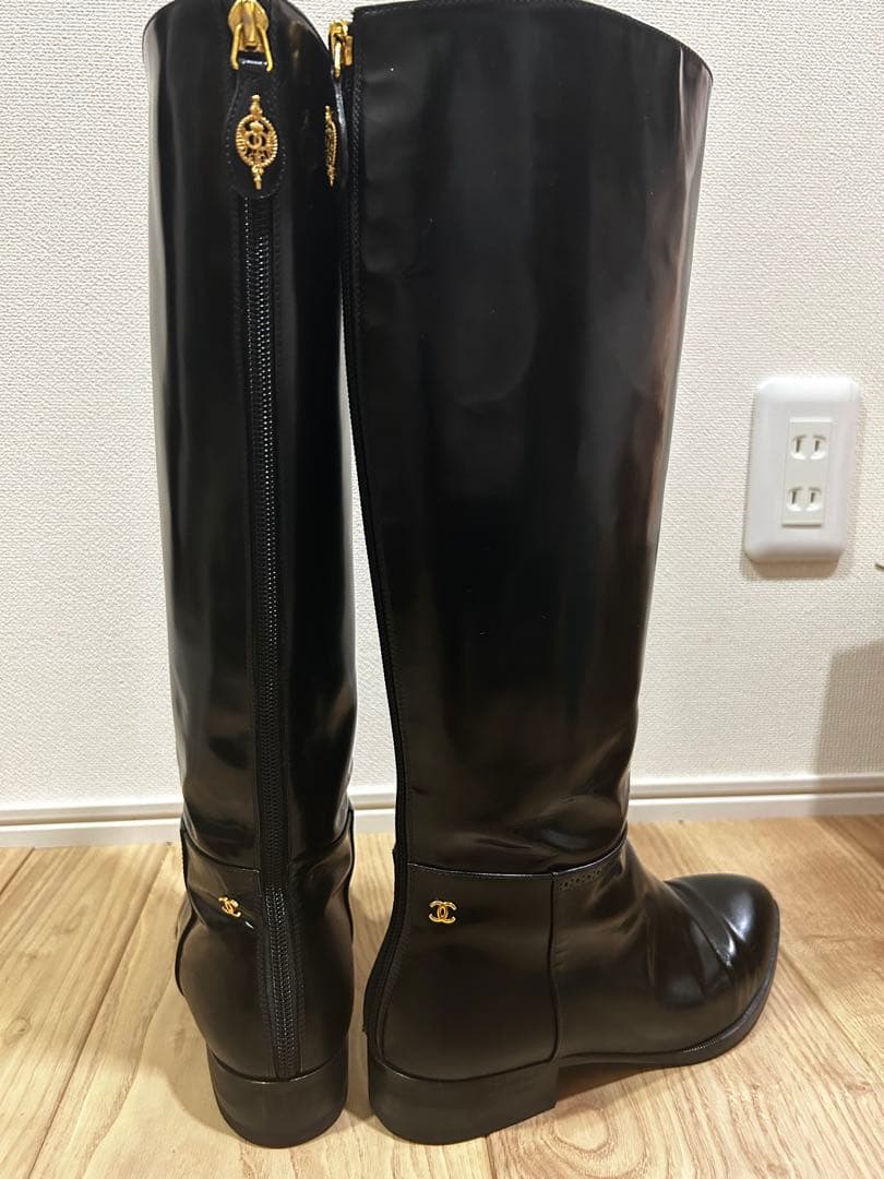 バ*ビ様 今月末日取り消し予定　CHANEL シャネル　ロングブーツ　レザー 楽天市場】シャネル（丈（ブーツ）ロング）（靴）の通販