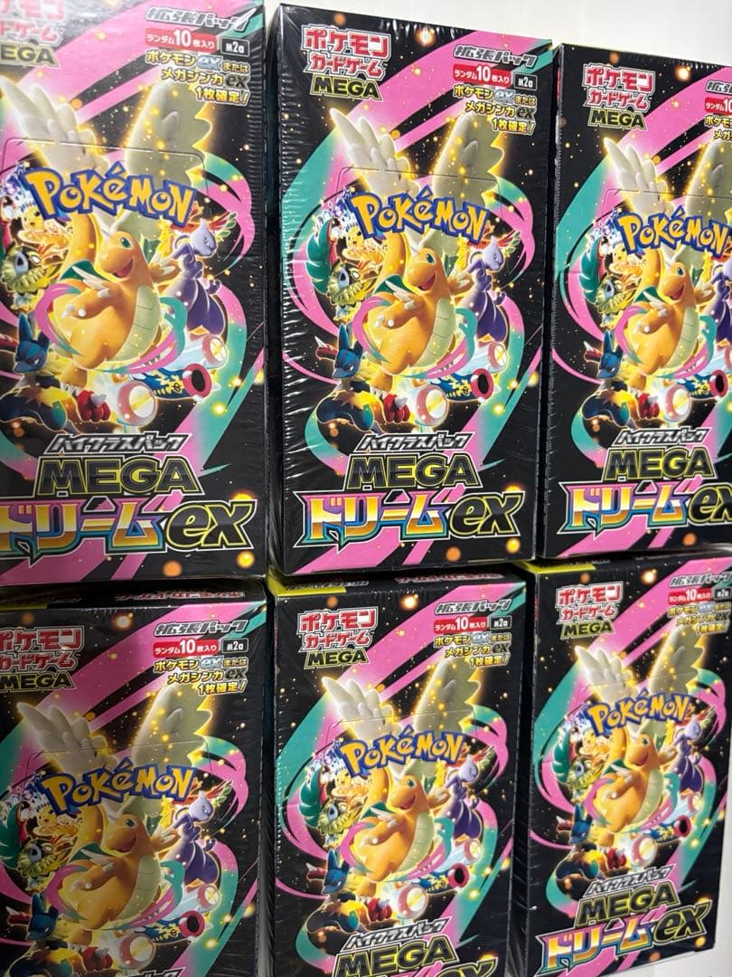 MEGAドリームex BOX シュリンク付き　6BOX ポケモンカードゲーム メガドリームEX シュリンク付き 6BOX｜Yahoo