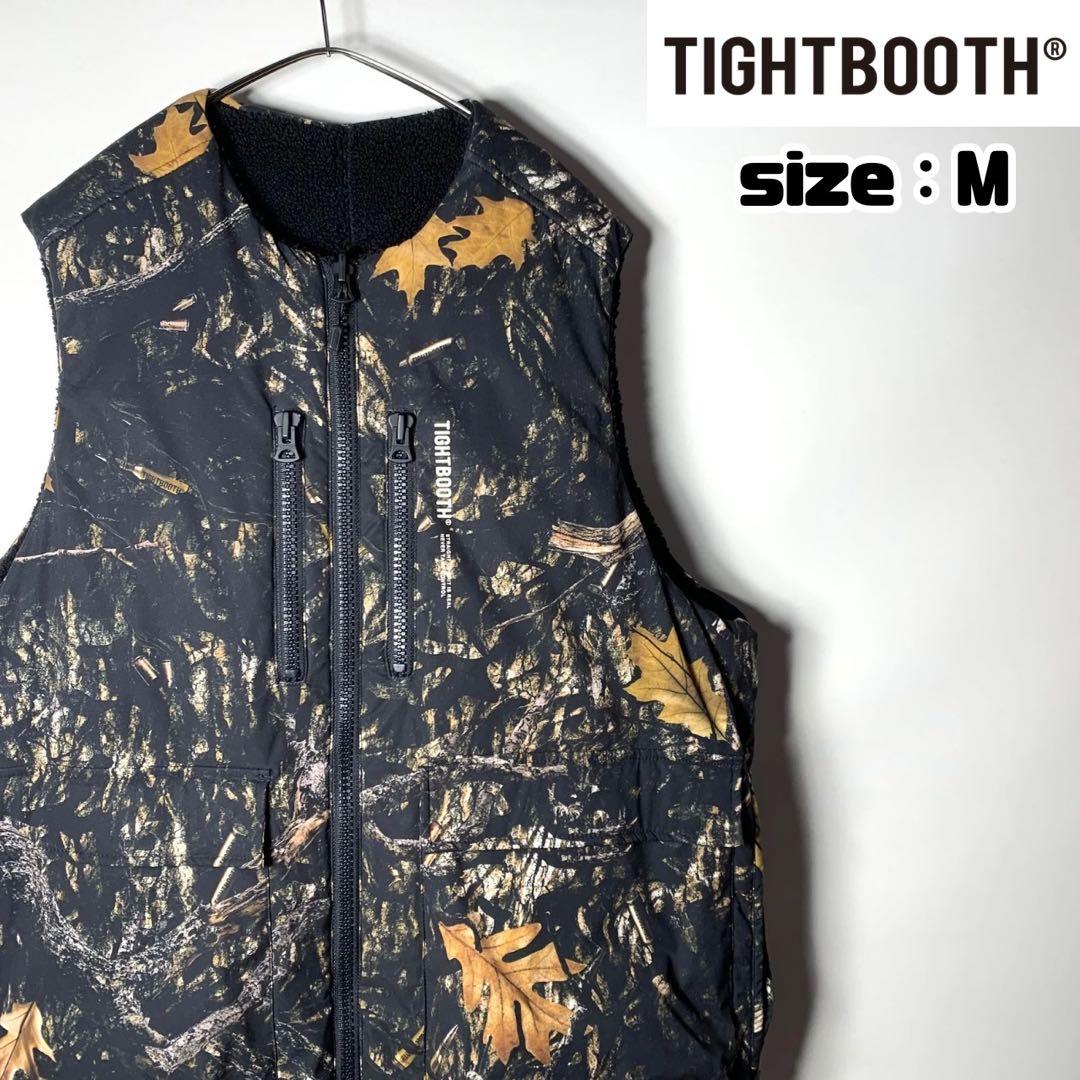 トップス TIGHTBOOTH BULLET CAMO REVERSIBLE VEST M