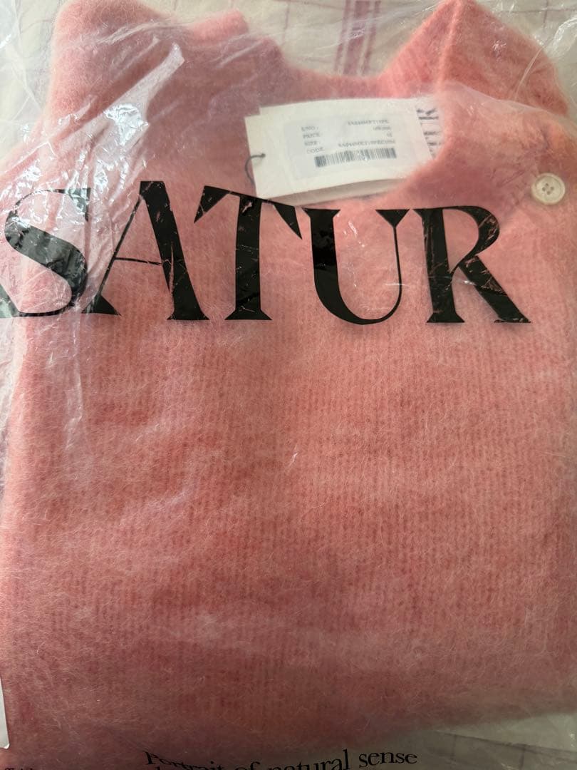 新品タグ付】SATUR セター 韓国トレンド モヘア混ニット ピンク - メルカリ
