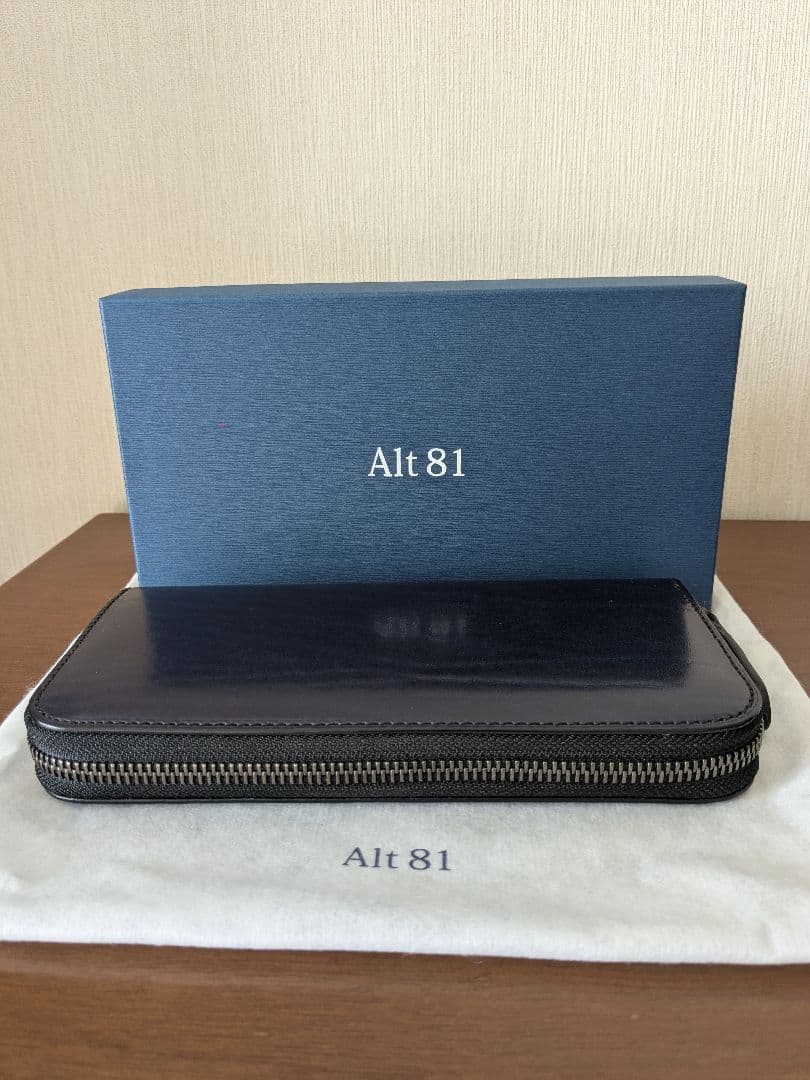 Alt 81 ダークブルー レザー 長財布
