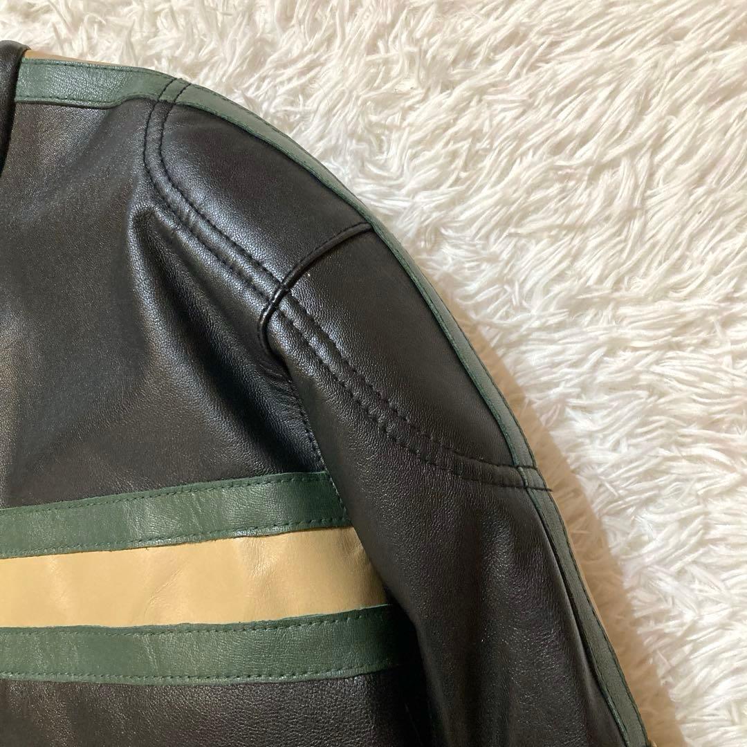 極美品】DEGNER デグナー XL 黒 シングルライダース 山羊革 バイカー