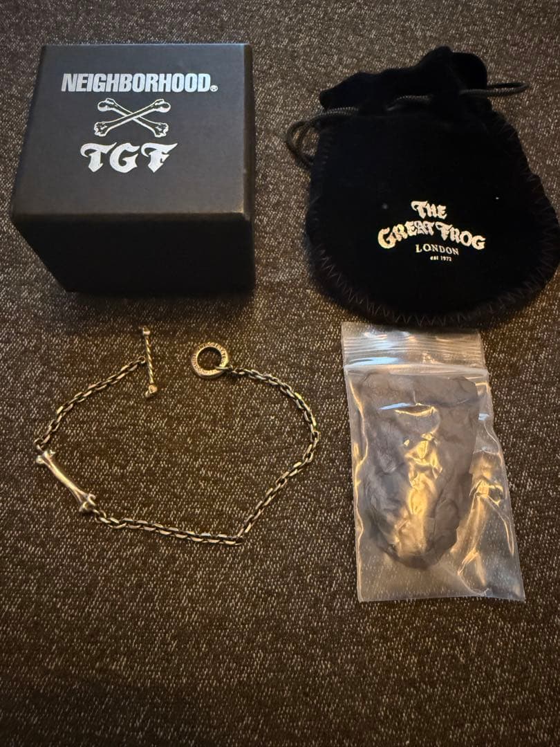 NEIGHBORHOOD×The Great Frog ブレスレット Neighborhood Men's x The Great Frog Bracelet in Silver Neighborhood