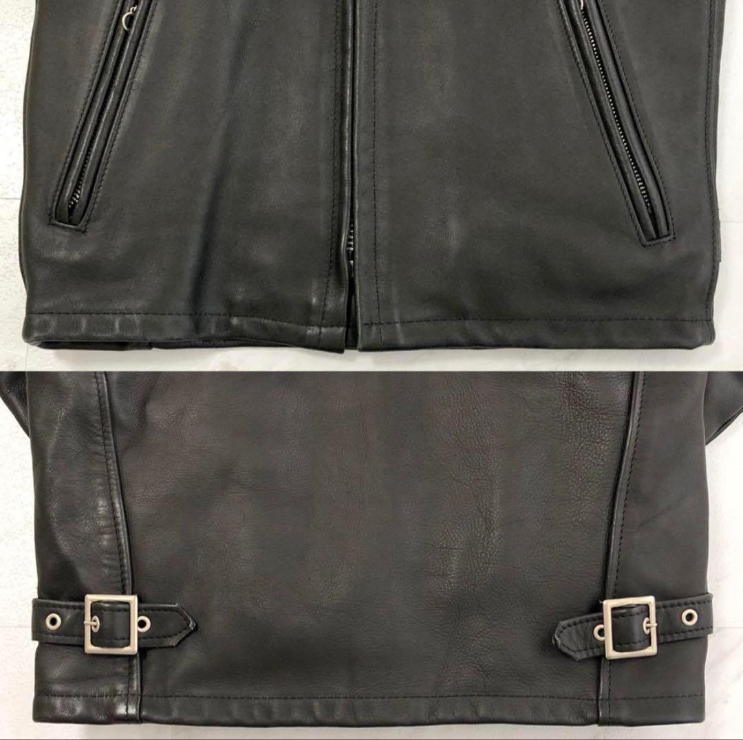 美品 ショット ATOMIC GARAGE別注 ライダースジャケット ライナー付