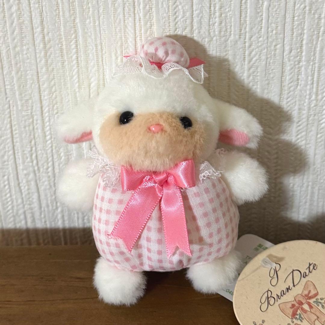 たけのこ ジョイフルメイト プチぶらんでーとB/C ヒツジ ぬいぐるみ レトロ レトロ ぬいぐるみ 動物 ひつじ たけのこ TAKENOKO プチぶらんでーと