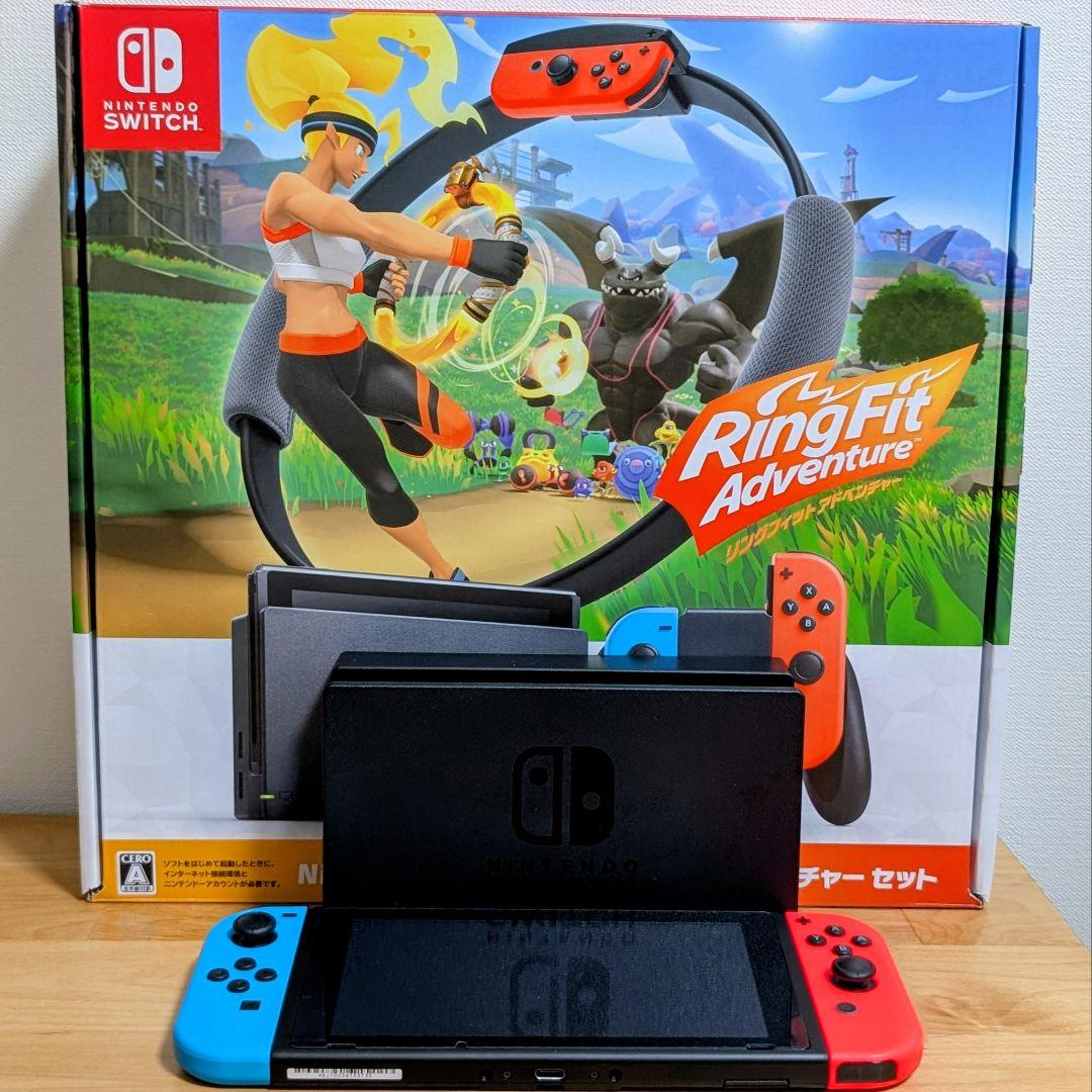 【美品】Nintendo Switch リングフィット セット（ソフトなし） Amazon.co.jp: Nintendo Switch リングフィット アドベンチャー セット