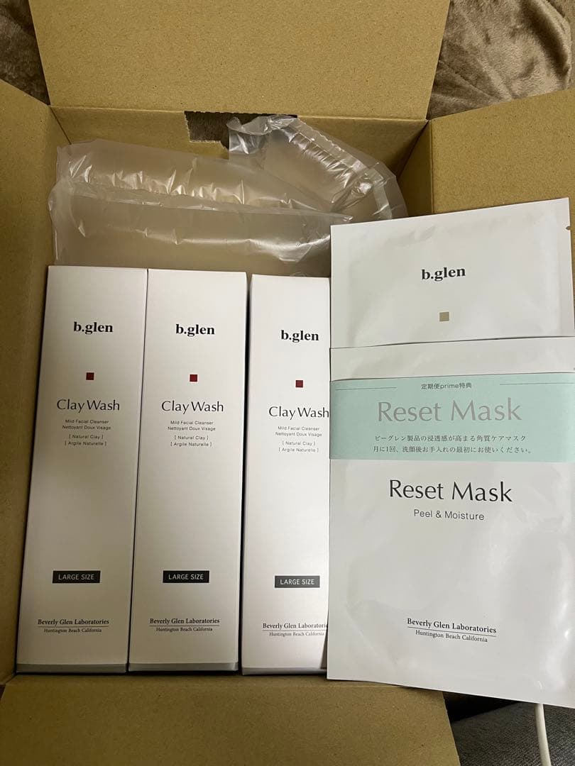【新品】ビーグレン　クレイウォッシュ　Lサイズ　200g3本＋リセットマスク✖️2