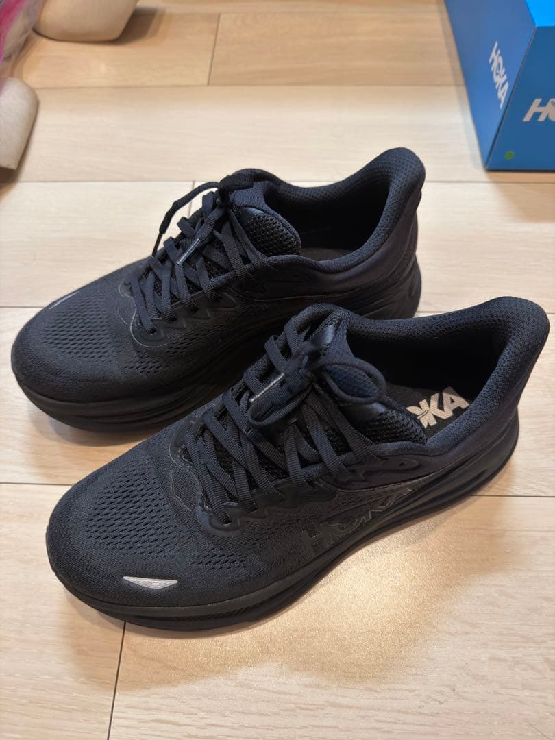 HOKA BONDI9 wide ワイド ブラック 27.5cm