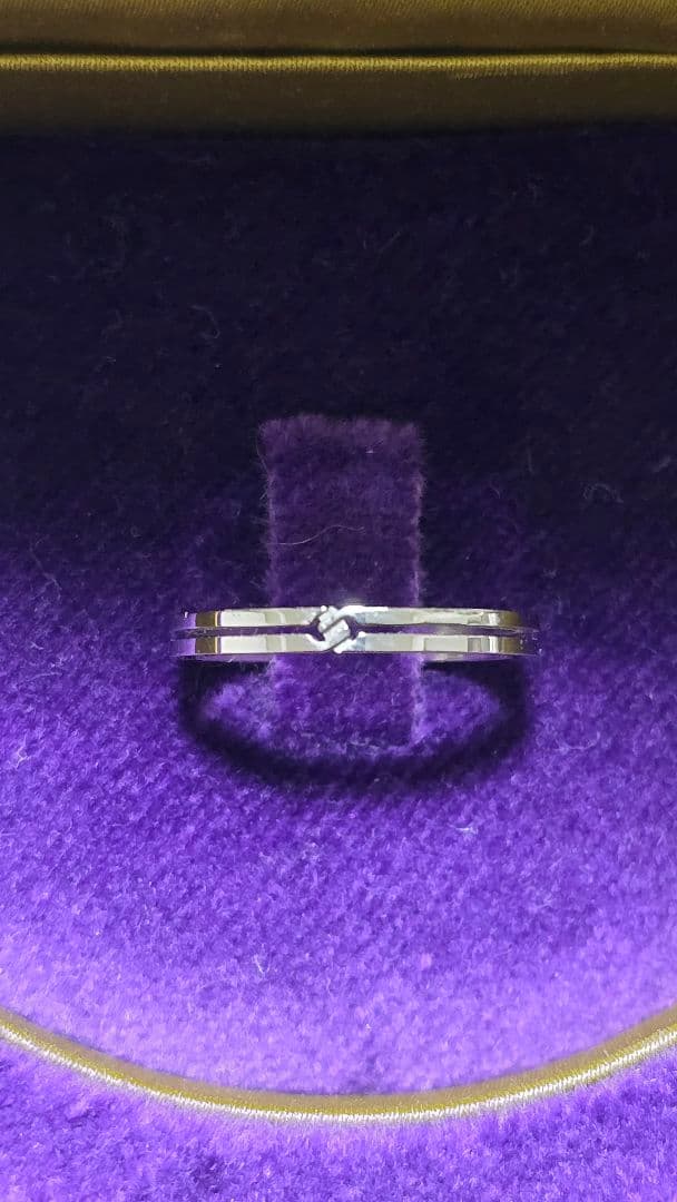 グッチ 指輪 K18WG インフィニティリング 幅2ミリ #16(15.5号)