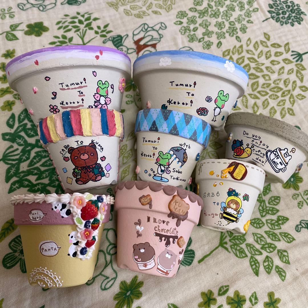 リメ鉢作家 リメイク鉢 セット - メルカリ