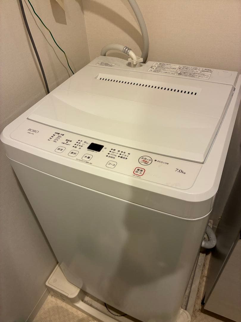 2023年製 7.0kg RORO 全自動洗濯機 YWM T70L 9/9まで
