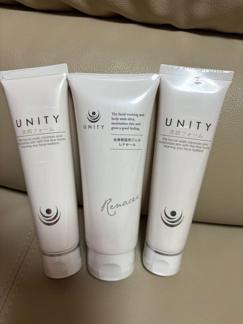 UNITY 洗顔フォーム２本&ジェル　３点セット