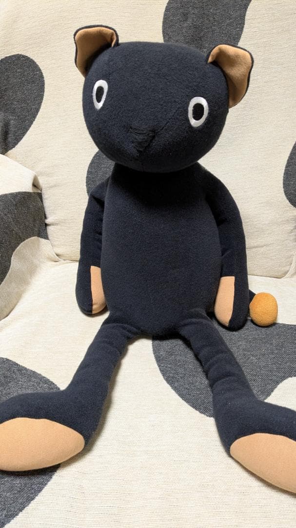 マタノアツコ Atsuko Ｍtano 黒猫ぬいぐるみ 大 楽天市場】ATSUKO MATANOマタノアツコぬいぐるみあそぼ。無地【あす楽