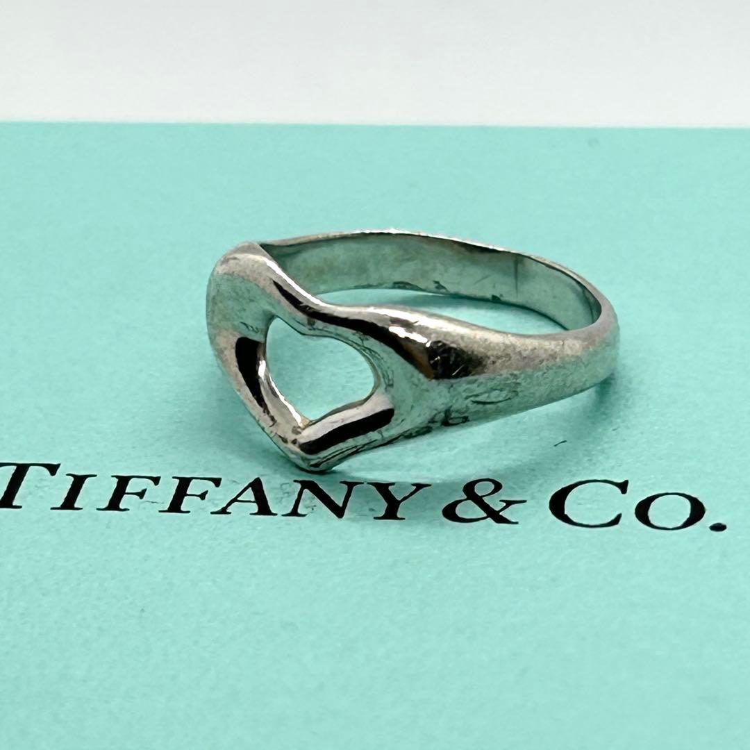 ✨美品✨ティファニー オープンハート リング 指輪 9号 人気 定番 可愛い