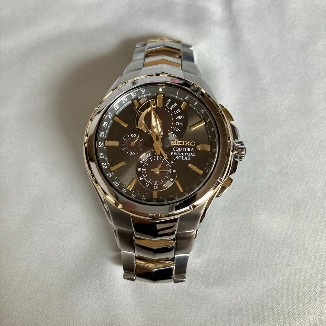 【稼動品】 SEIKO コーチュラ パーペチュアル ソーラー腕時計