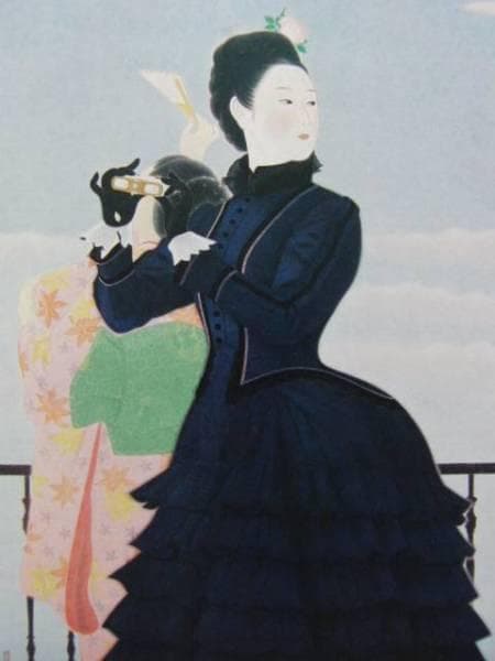 中村岳陵、気球揚げる、希少画集画、新品高級額装付 - メルカリ