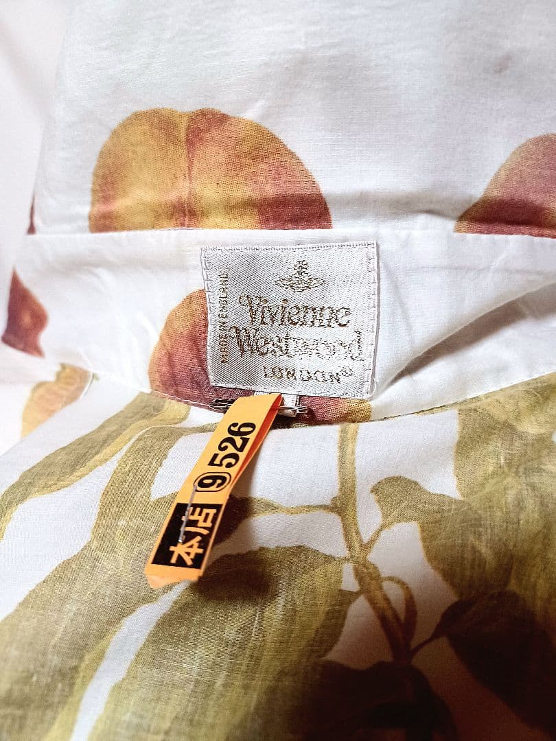 ヴィヴィアンウエストウッド 1997コレクション ピーチ柄シャーリング