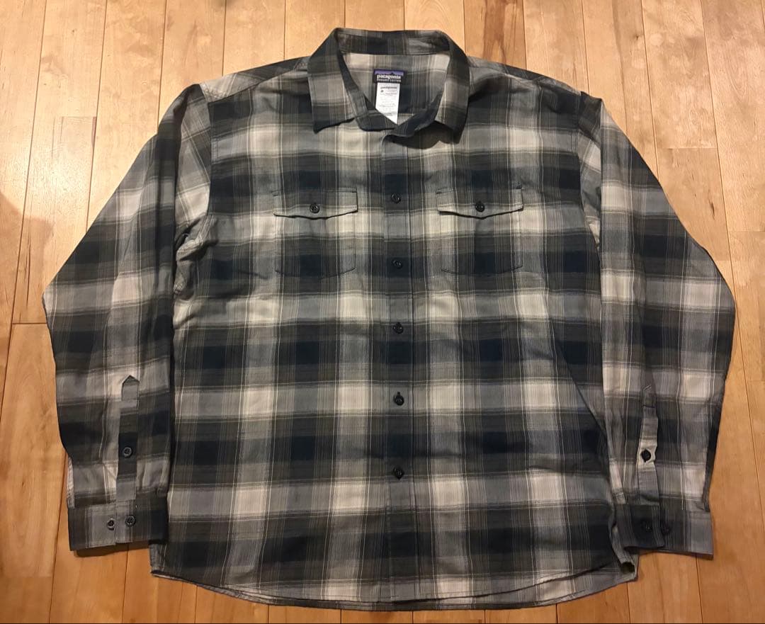 美品 パタゴニア オンブレ チェックシャツ XL シャドー ヘビー