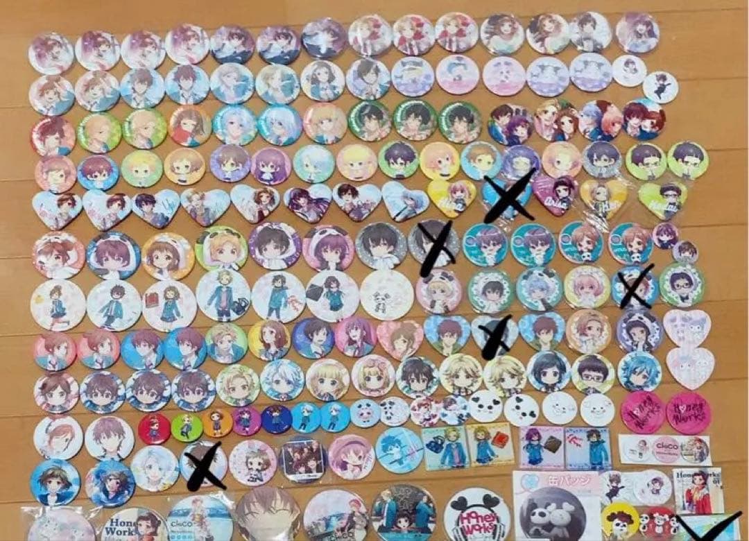 アニメキャラクター バッジセット 約100個以上